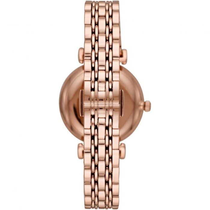 Emporio Armani Ladies' Rose Gold Crystal Dial Stainless Steel Watch - AR11244 - Image 6